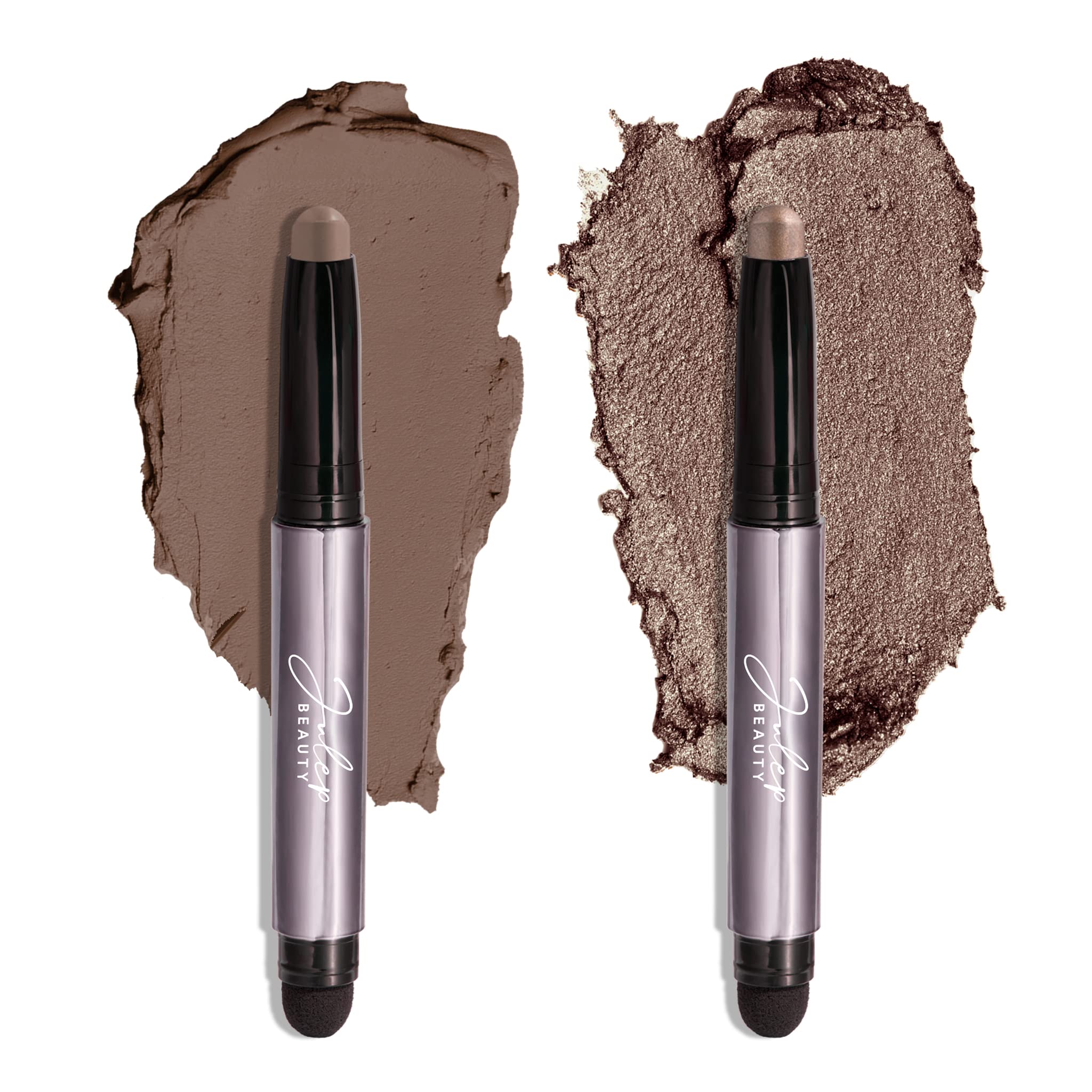 Julep Eyeshadow 101 taupe shimmer cream glide for effortless daytime looks.