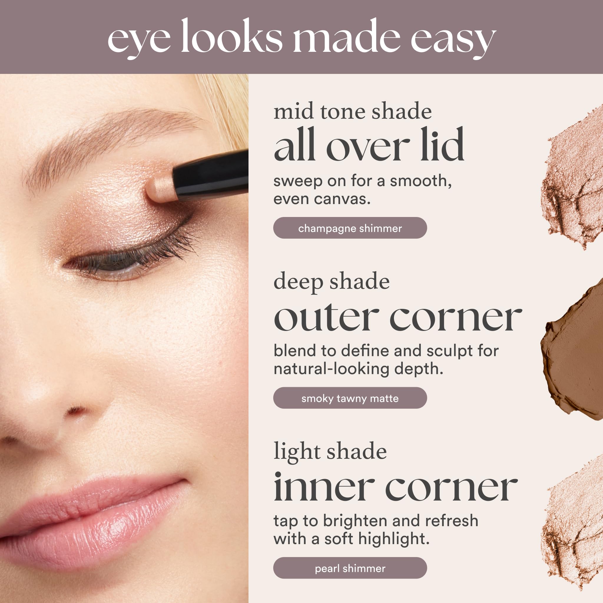 Julep Eyeshadow 101 vitamin C and E nourish skin while color glides on.