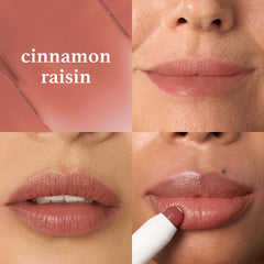 Julep It's Balm Tint Cinnamon Raisin swatch reveals buildable color with a natural gloss.