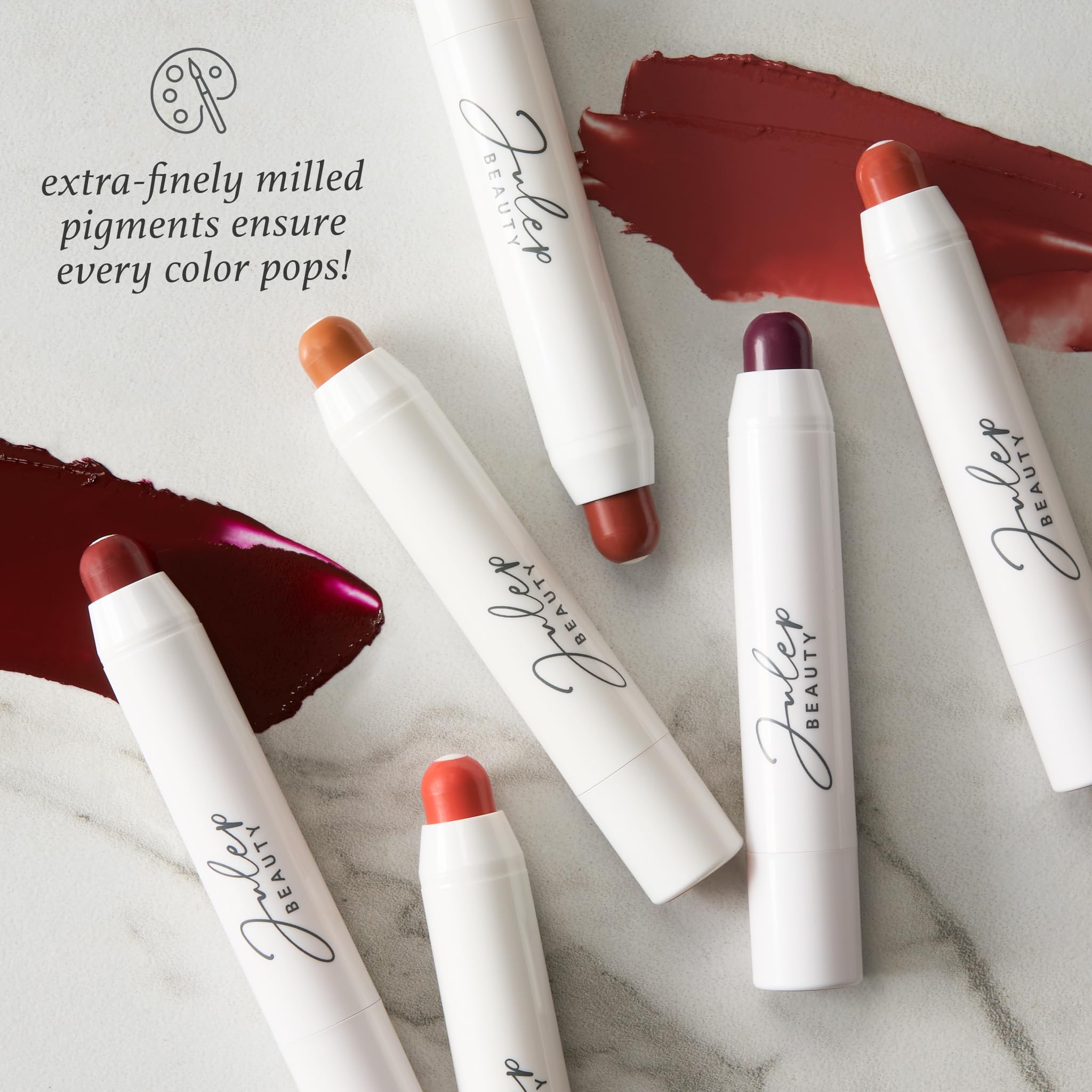 Julep It's Balm Tint hydrates lips for comfortable wear.