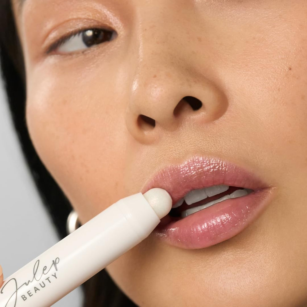 Julep It's Balm Tint iridescent shimmer enhances everyday looks.