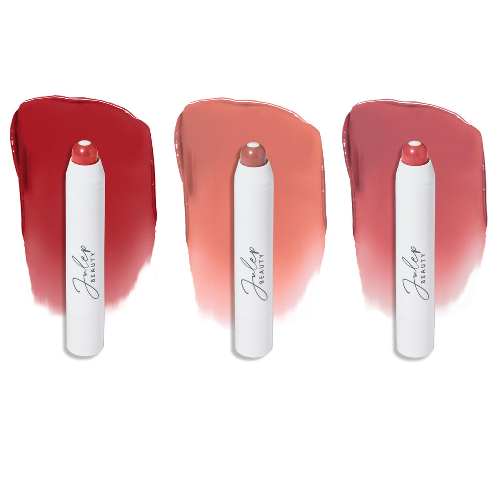Julep It's Balm Tint Trio packaging display shows versatile lip care options.
