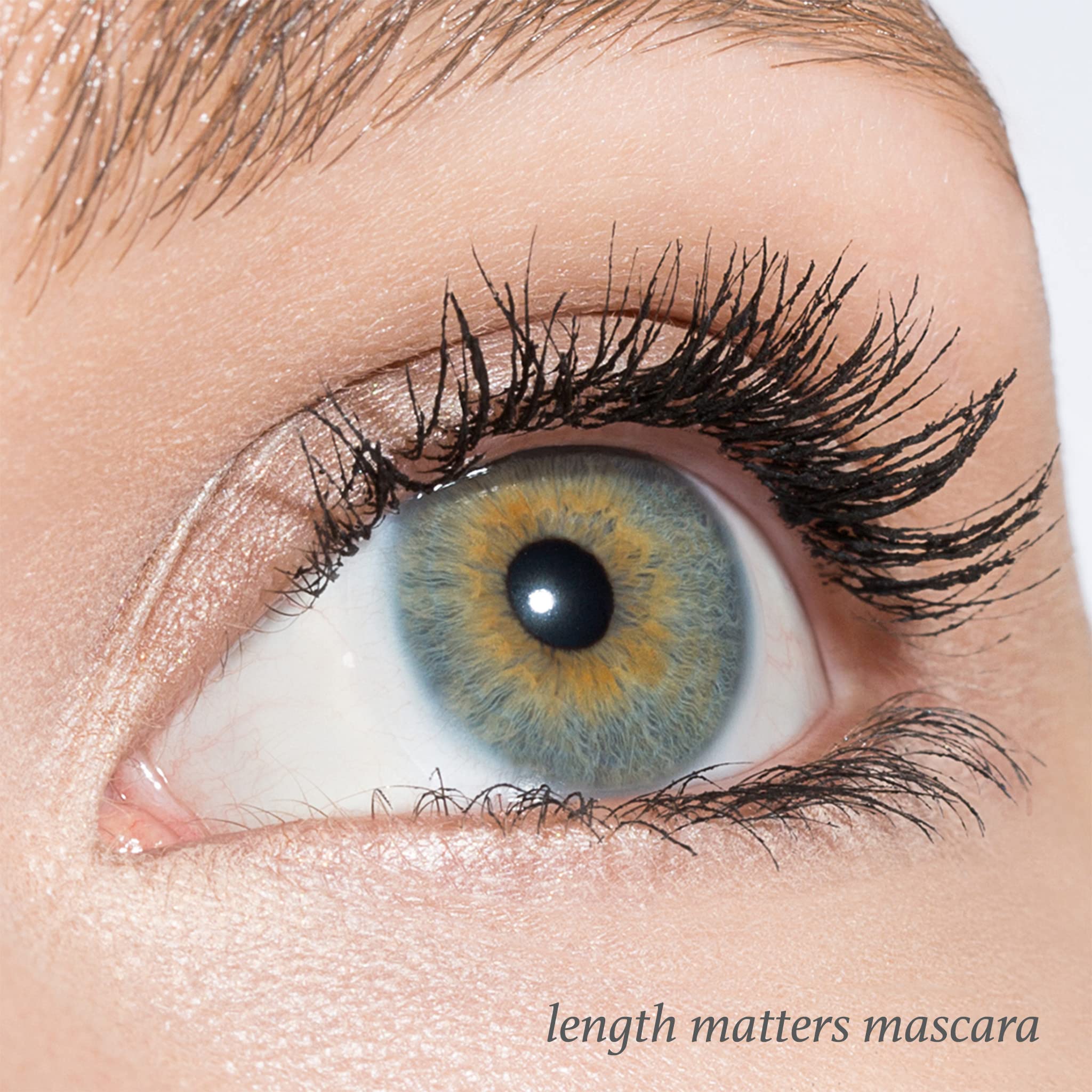 Julep Length Matters mascara finished look with bold lashes.