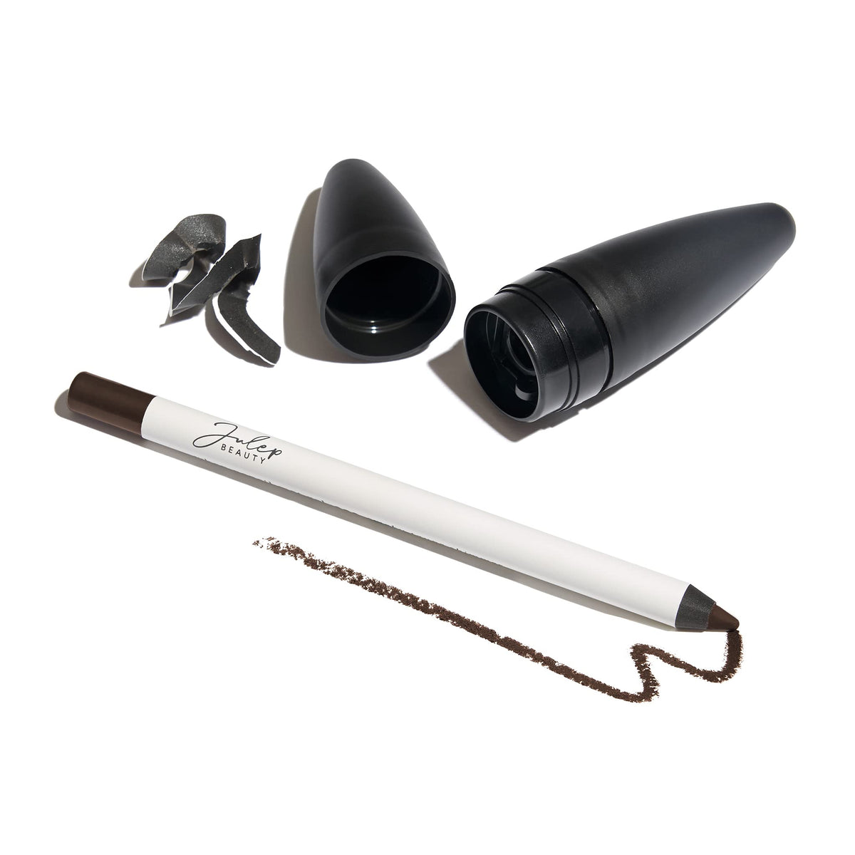 Julep pencil-sharpener-torpedo compact sharpening tool for precise lines.