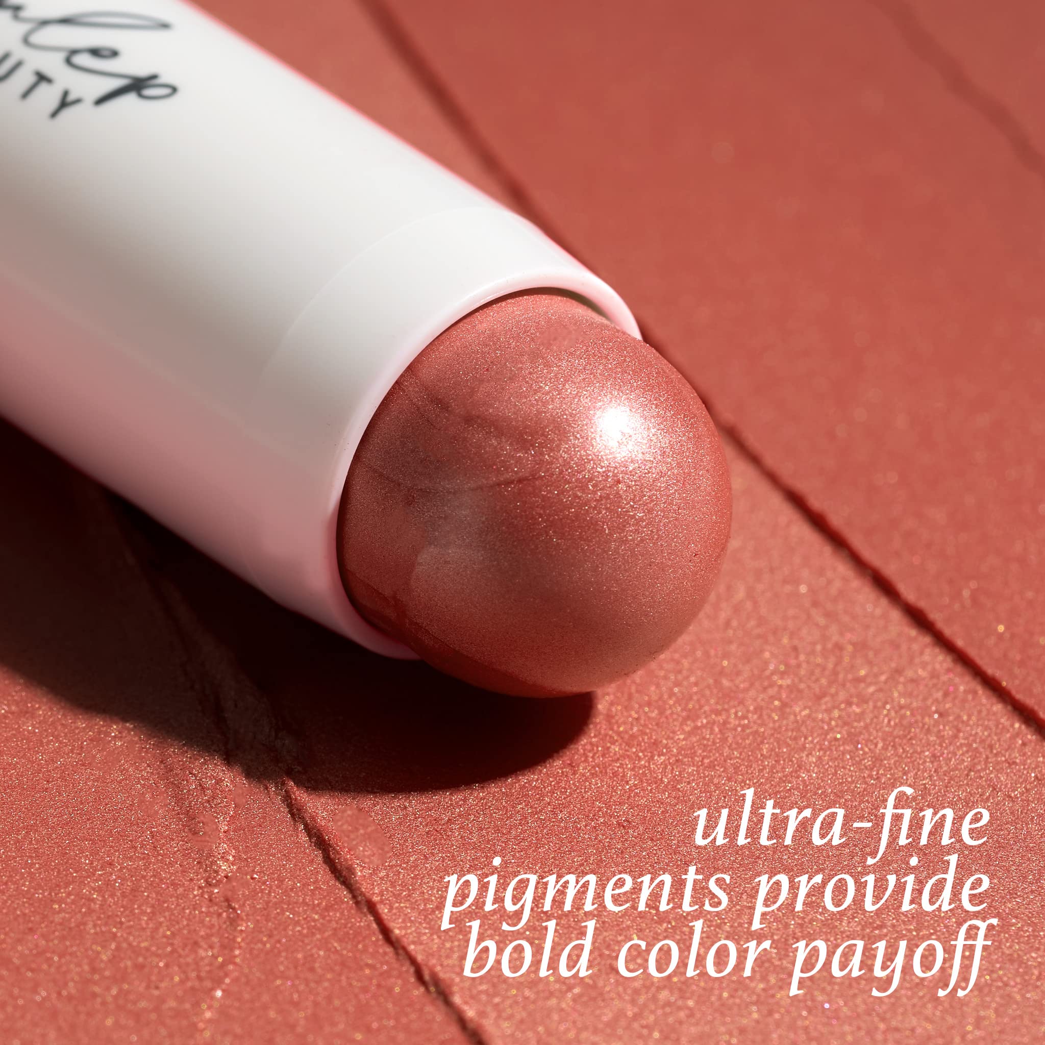 Julep Skip The Brush Desert Rose apply-on-cheeks demonstrates buildable color and glow