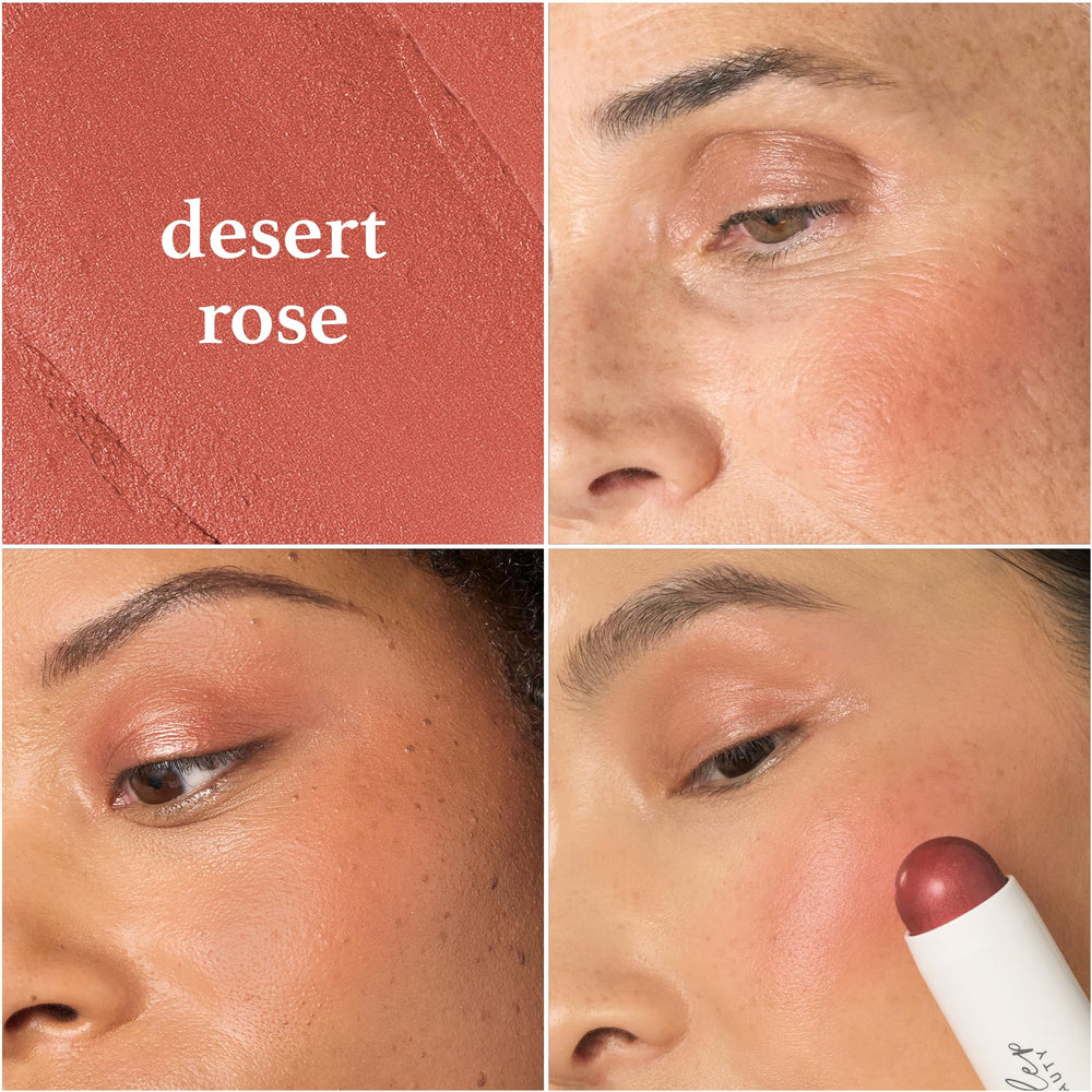 Julep Skip The Brush Desert Rose blendable swatch demonstrates easy, seamless blending for daily color.