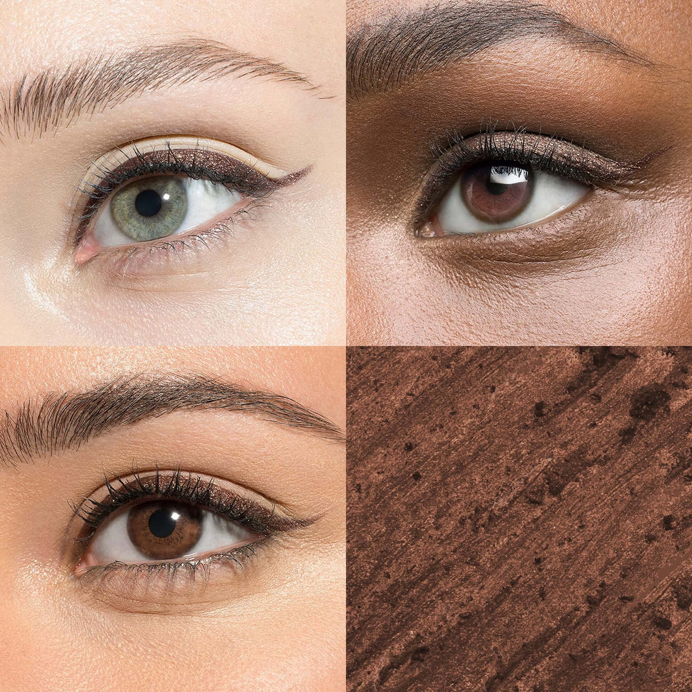 Julep When Pencil Met Gel Bronze Shimmer applying along lash line