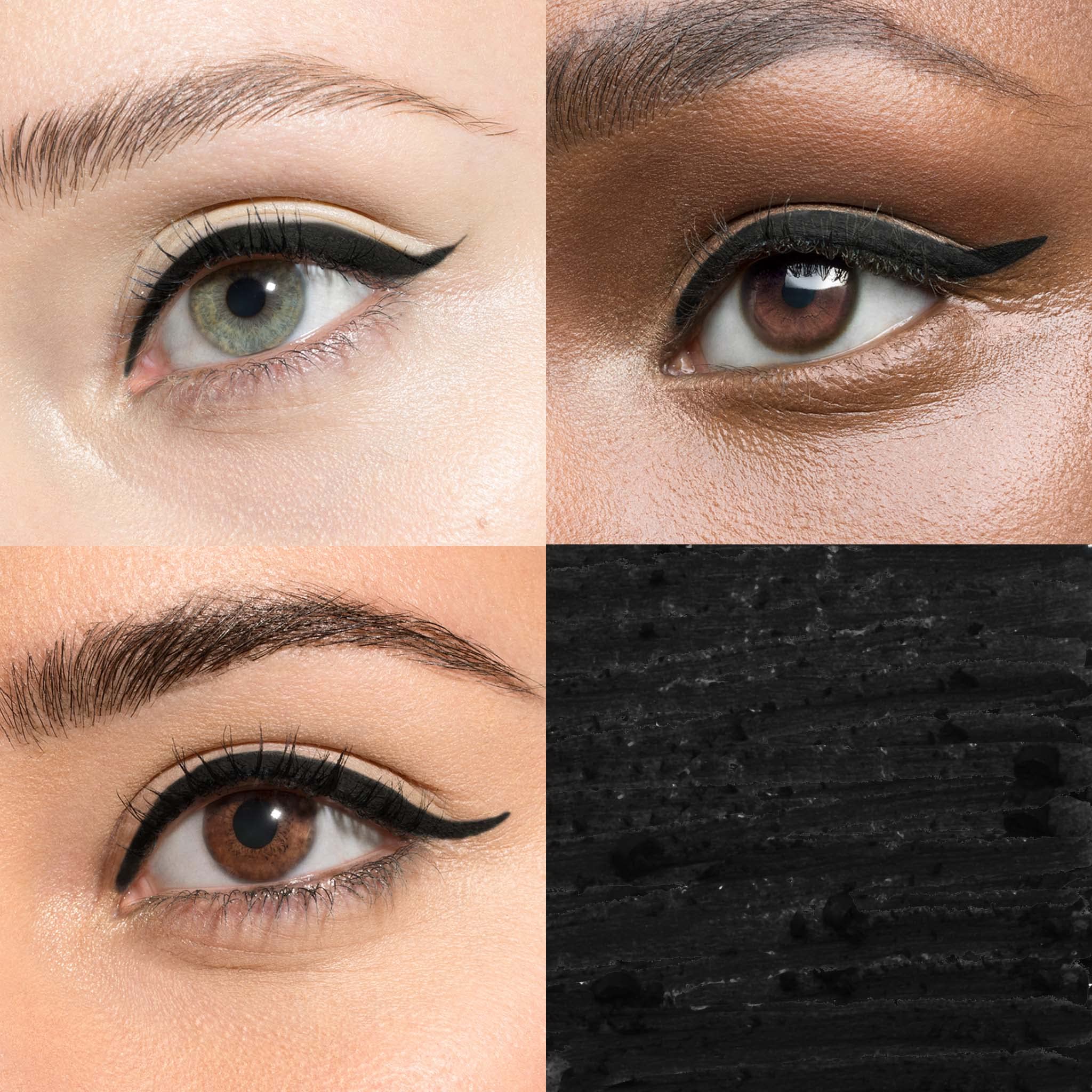 Julep When Pencil Met Gel blackest black swatch highlights bold, long-lasting definition.