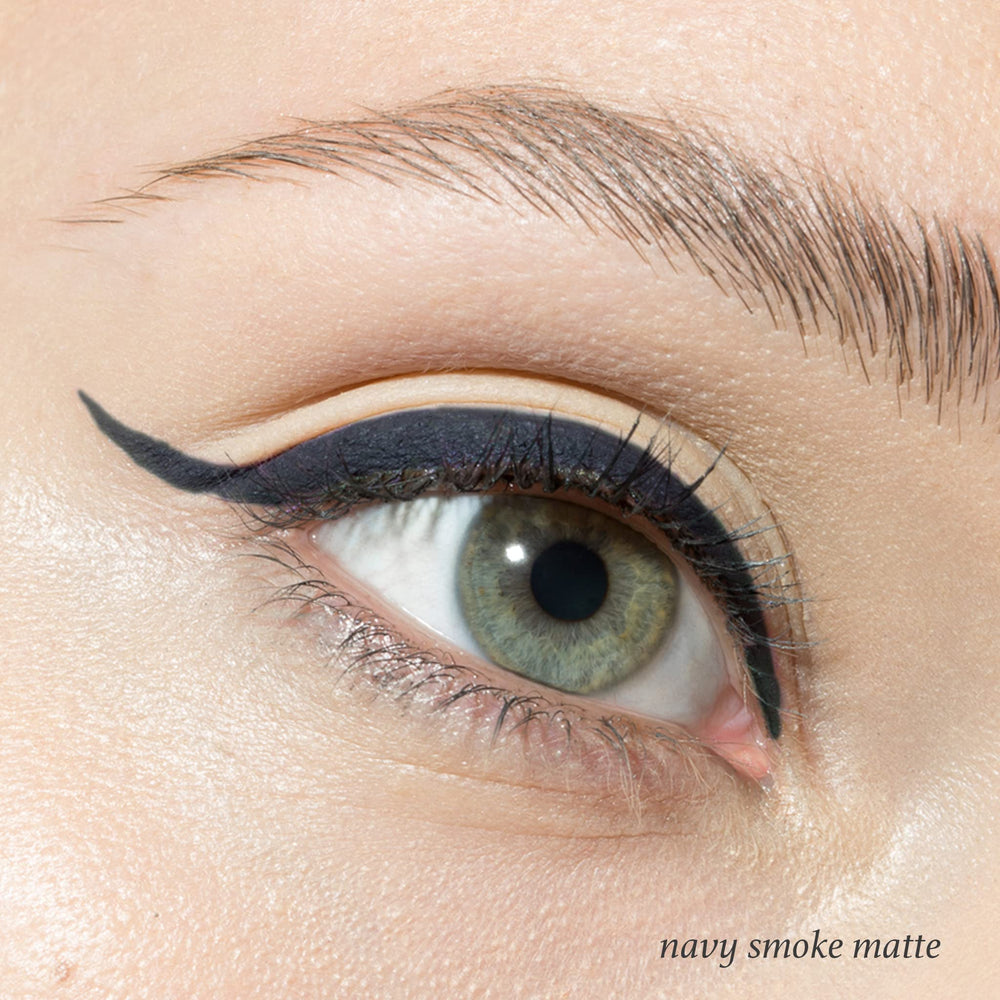 Julep When Pencil Met Gel Navy Smoke glide-on texture emphasizes tug-free application.