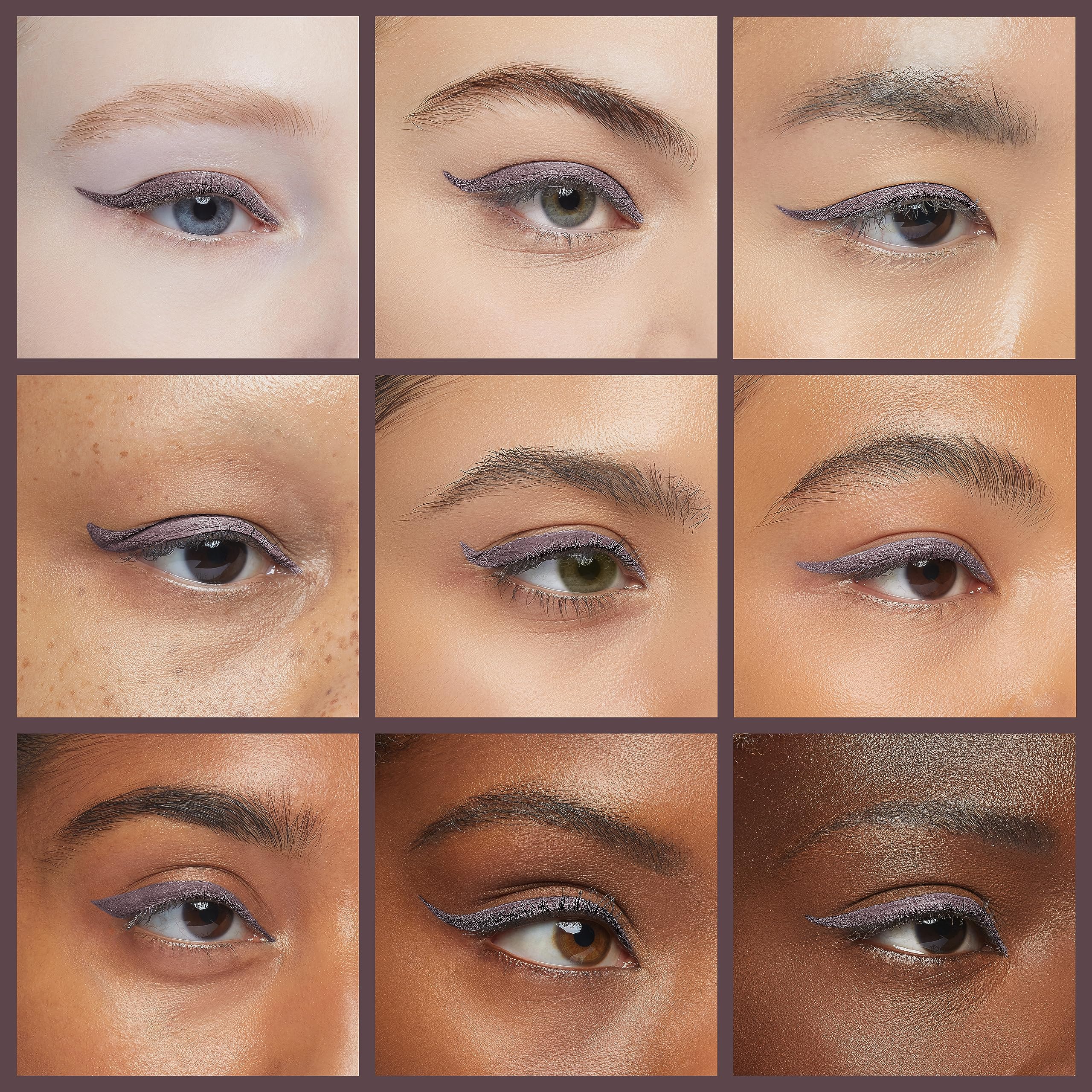 Julep When Pencil Met Gel smoky taupe shimmer close-up with rich color payoff.