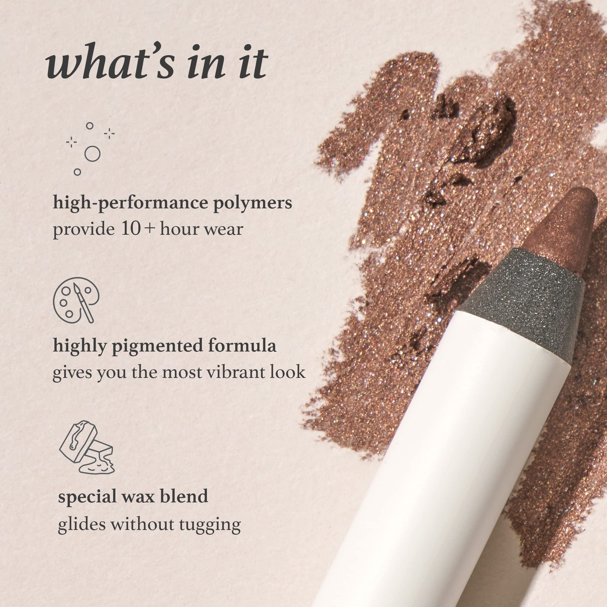 Julep When Pencil Met Gel transfer-proof finish stays put through daily activities.