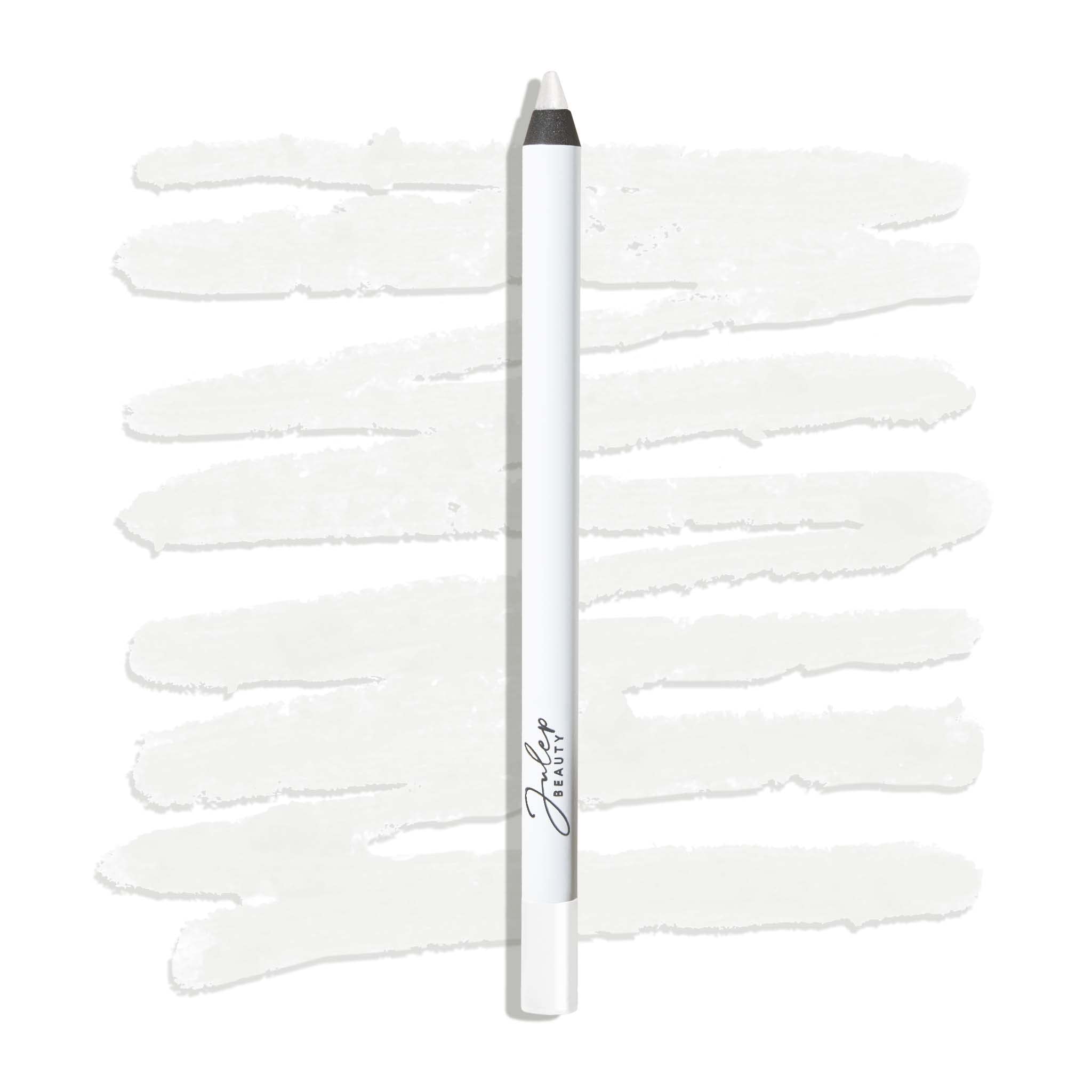 Julep When Pencil Met Gel White Matte liner glides on lash line with crisp definition.