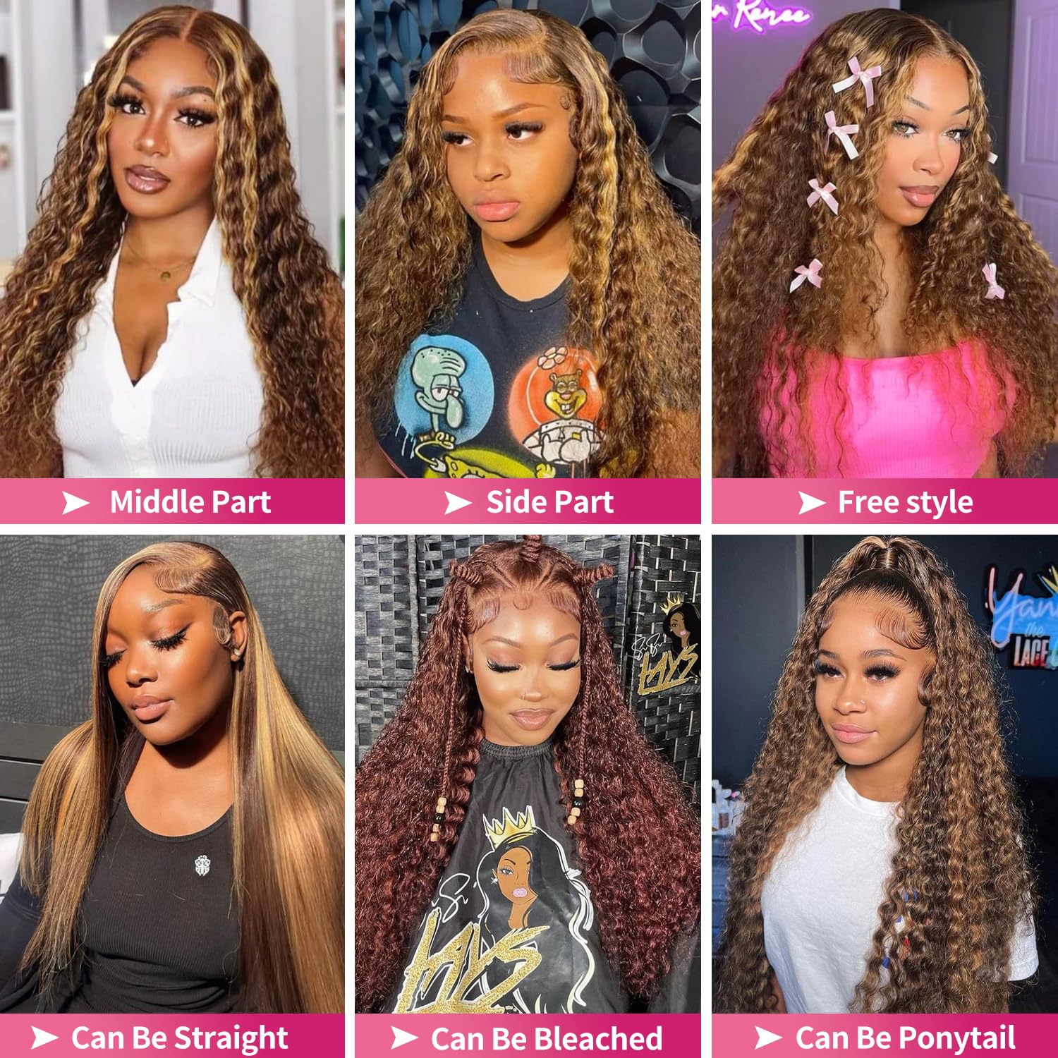 Jumida highlight wig suitable for parties, weddings, and special occasions.