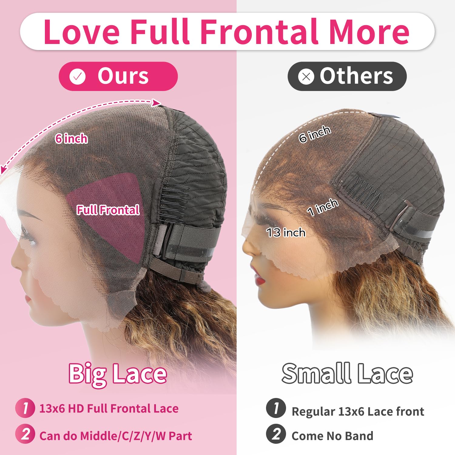 Jumida transparent Swiss lace cap for secure, comfortable all-day wear.