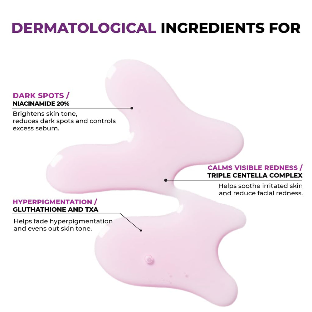 JUMISO Niacinamide 20 Serum massaging into skin for quick absorption.