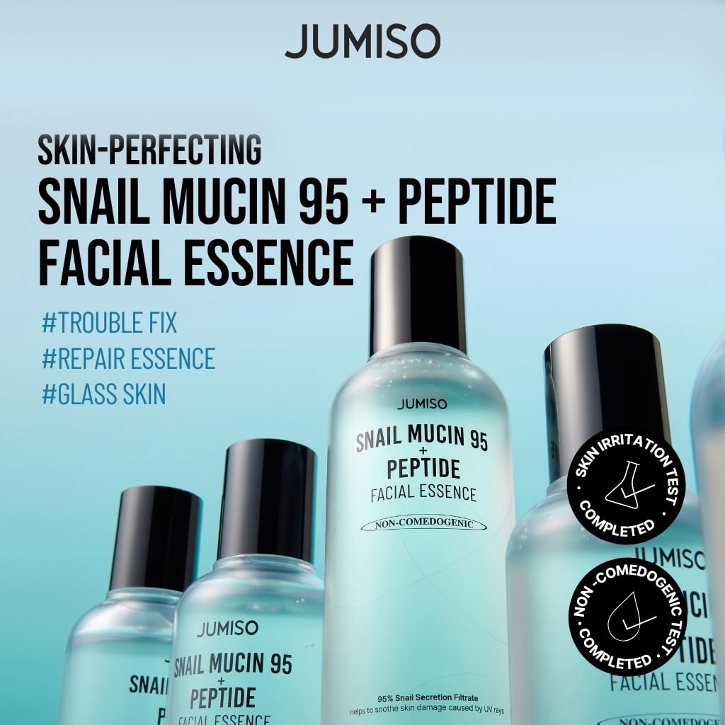 JUMISO Snail Mucin 95 + Peptide label closeup with clean packaging