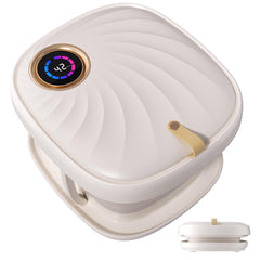 Junatuqiu Foot Spa Bubble Massage showcases dense bubbles for a soothing foot relaxation experience.