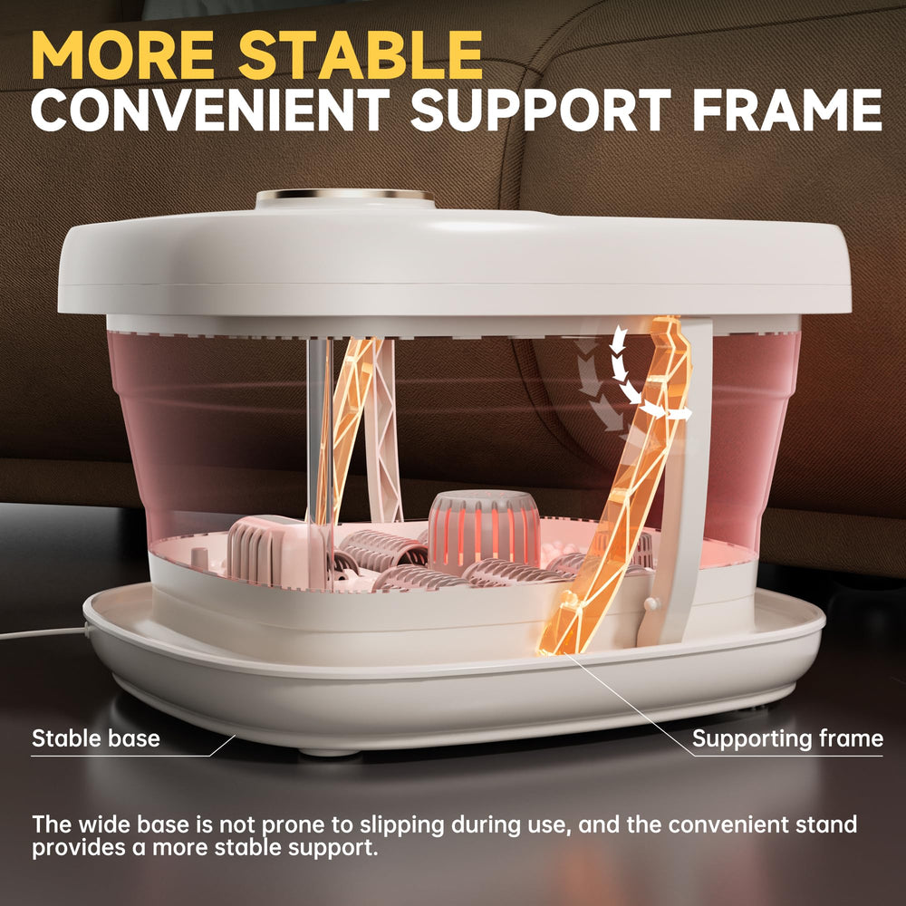Junatuqiu Foot Spa Folded Design saves space for travel and storage.