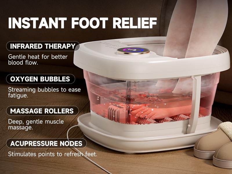 Junatuqiu Foot Spa Pumice Stone accessory helps exfoliate for smoother skin.