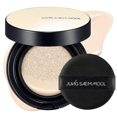 Jung Saem Mool Essential Skin Nuder shell-compact shows natural radiant finish on compact