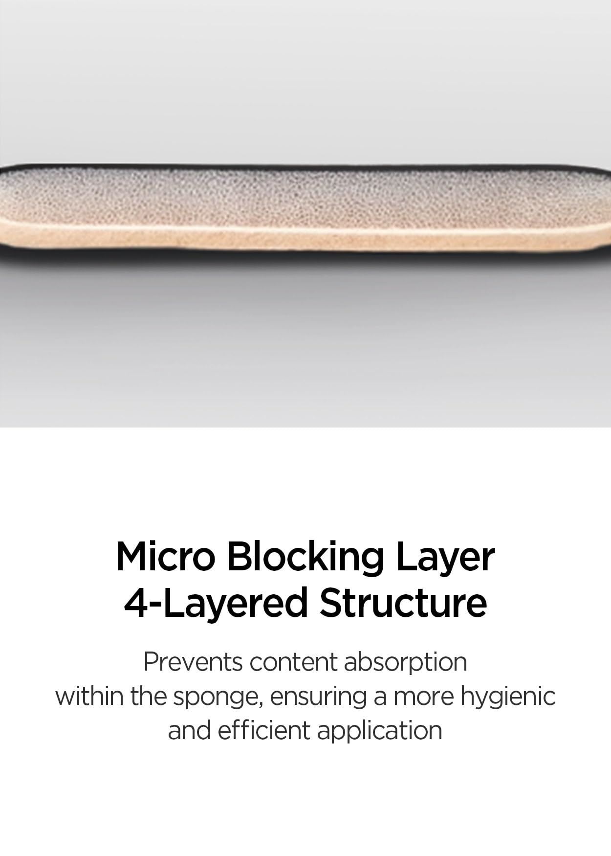 JUNG SAEM MOOL micro blocking layer close-up prevents product absorption into sponge