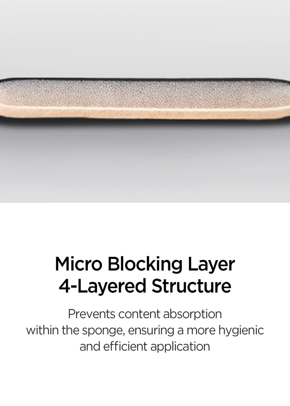 JUNG SAEM MOOL micro blocking layer close-up prevents product absorption into sponge