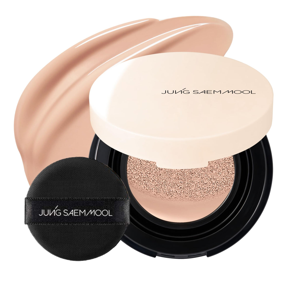JUNG SAEM MOOL Mini Cushion Esencial: acabado radiante natural y cobertura ligera para uso diario.