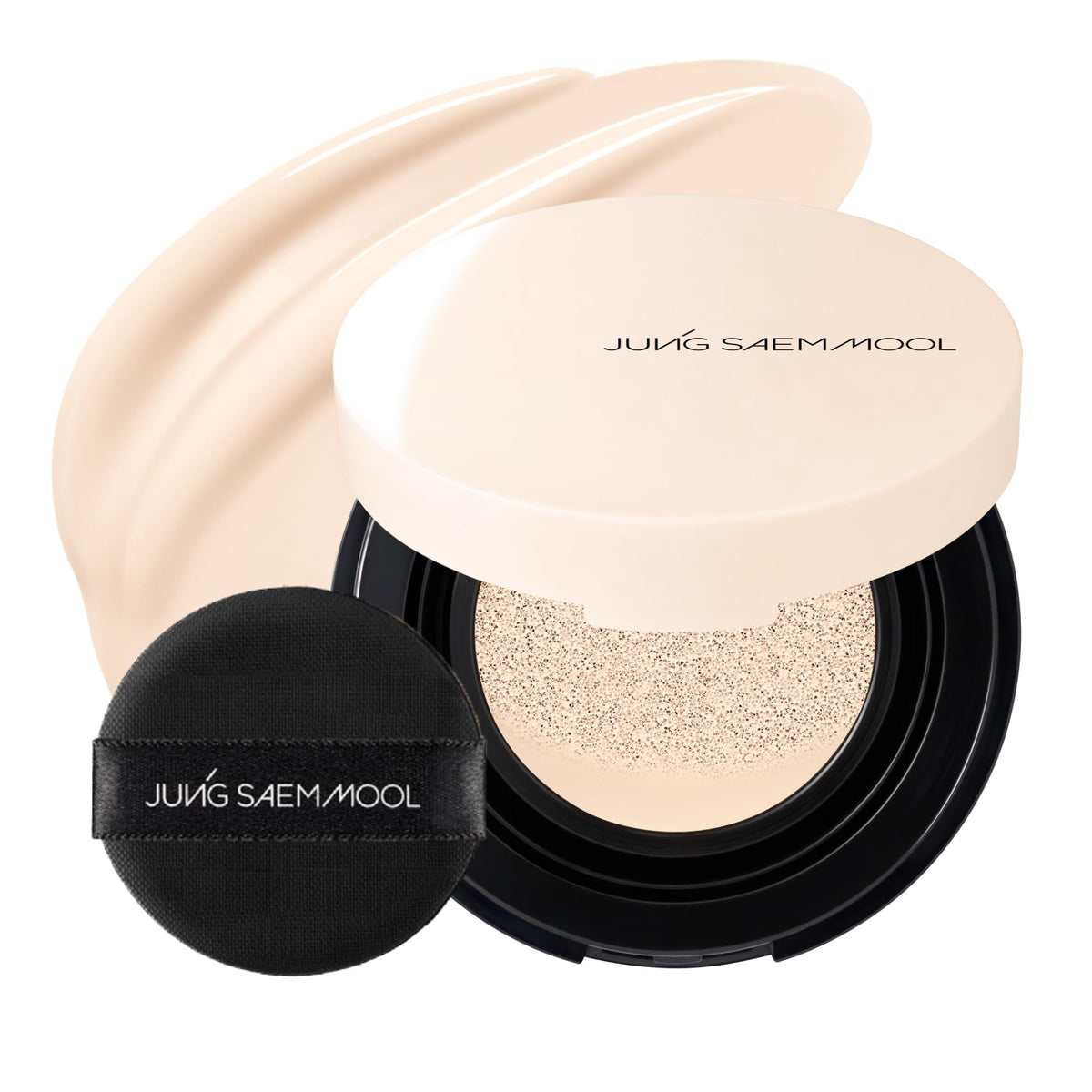 Jung Saem Mool cushion in 10N Shell Cream for natural radiant finish and buildable coverage