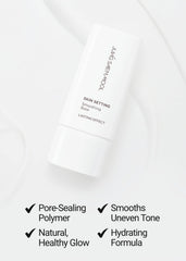 Jung Saem Mool Skin Setting Base pump demonstrates easy precise application.