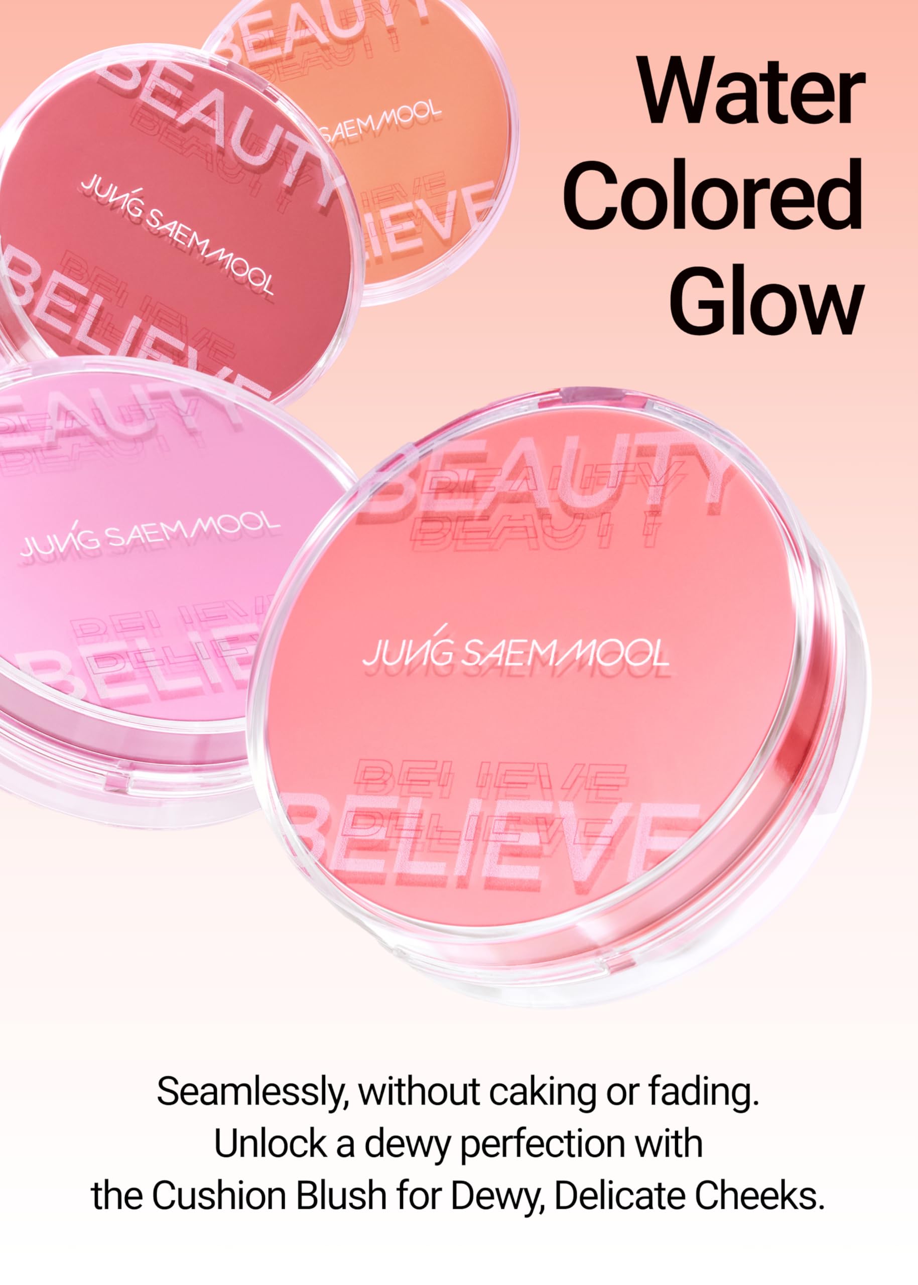 Jungsaemmool Artist Cushion Blush offers inclusive shade options for many skin tones.