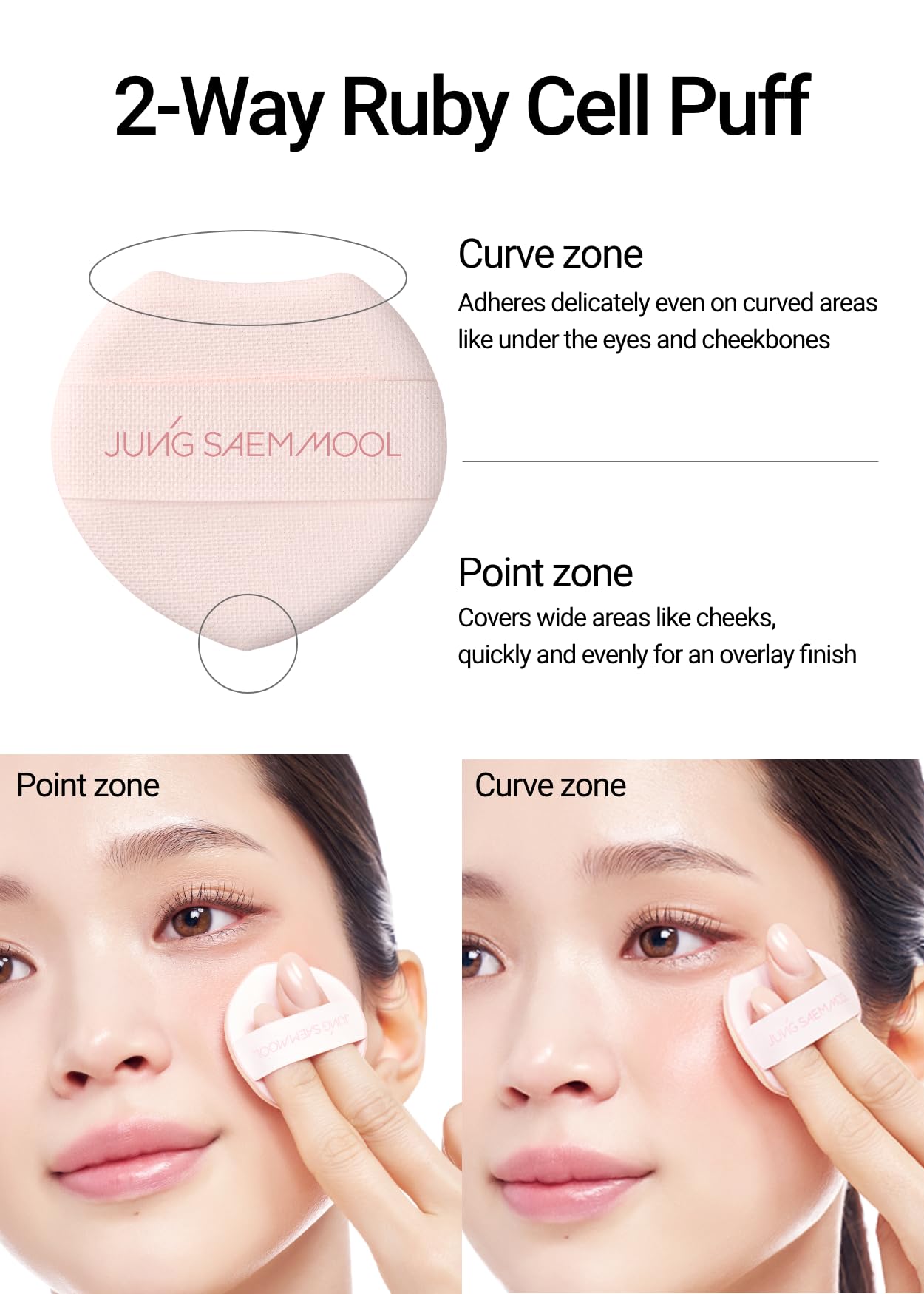 Portable compact and puff enable mess-free daily touch-ups.