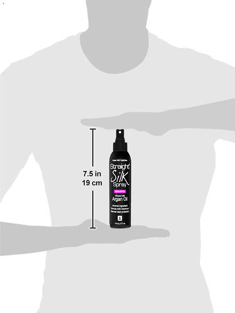 JuniorLabs Straight Silk Spray heat-protectant image confirms protection up to 450°F during styling.