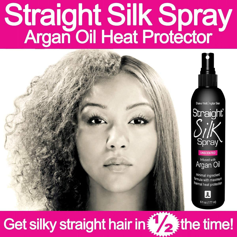 JuniorLabs Straight Silk Spray MADE IN USA badge highlights ethical, vegan, cruelty-free production.