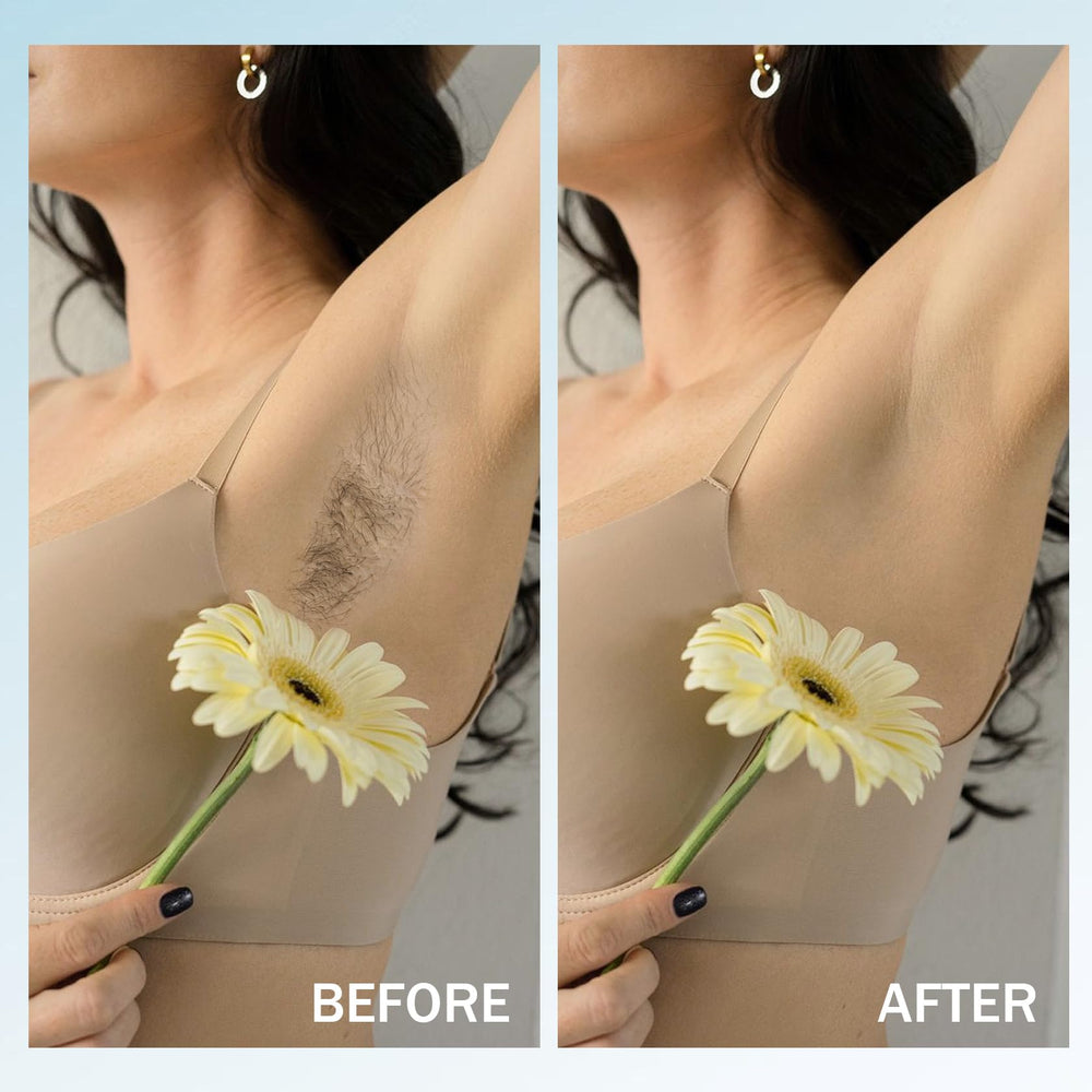 JunKuJK Brazilian wax use image, bikini area waxing demonstration.