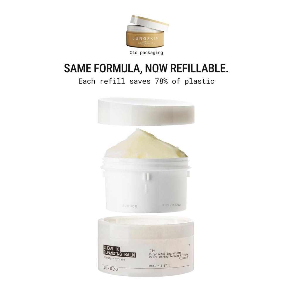 JUNO & Co Clean 10 balm rinse-off splash captures residue-free finish after cleansing