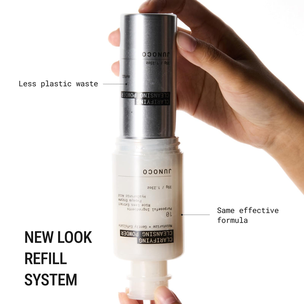 JADE clarifying papaya enzymes illustrate enzymatic renewal on the skin surface.