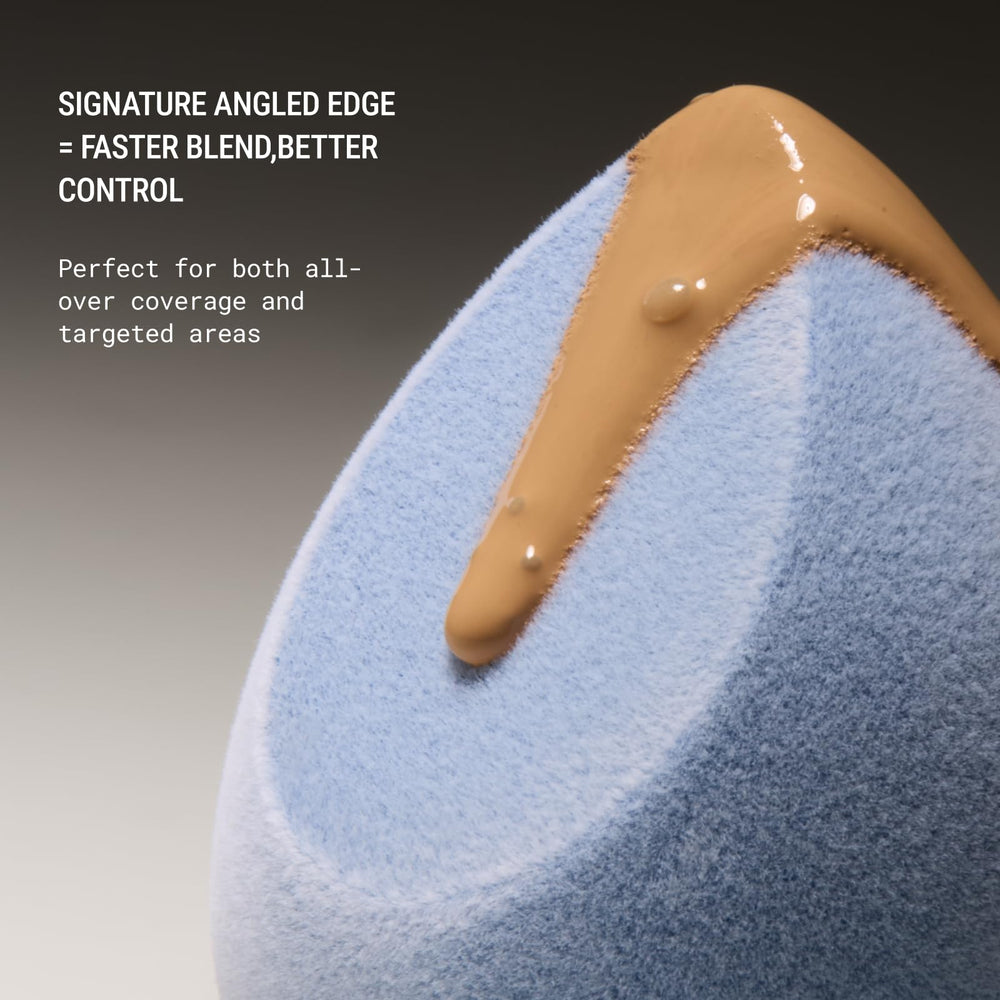 JUNO & Co. microfiber sponge wet-dry use for powders and foundations.