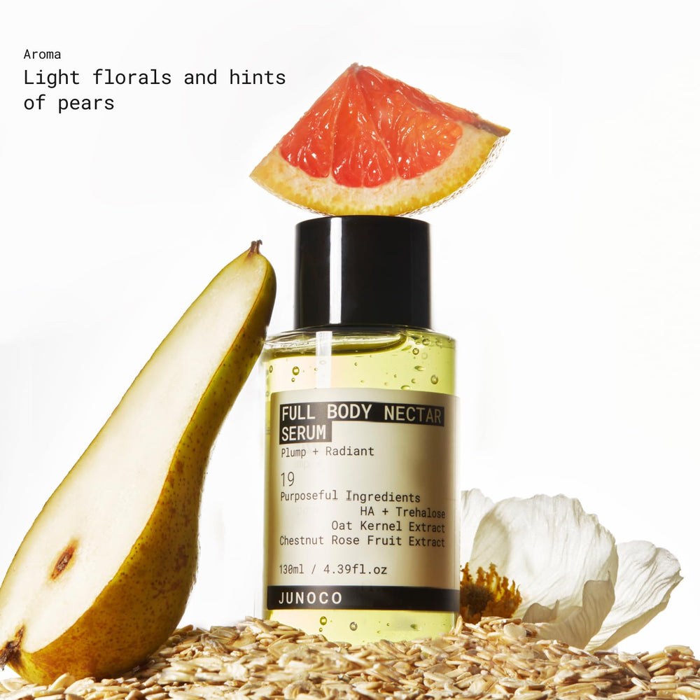 JUNO & Co skin glow after application illustrating replenishing and plumping possibilities