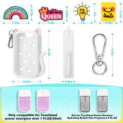 Juome silicone case cat-design with four charms adds personalized style.