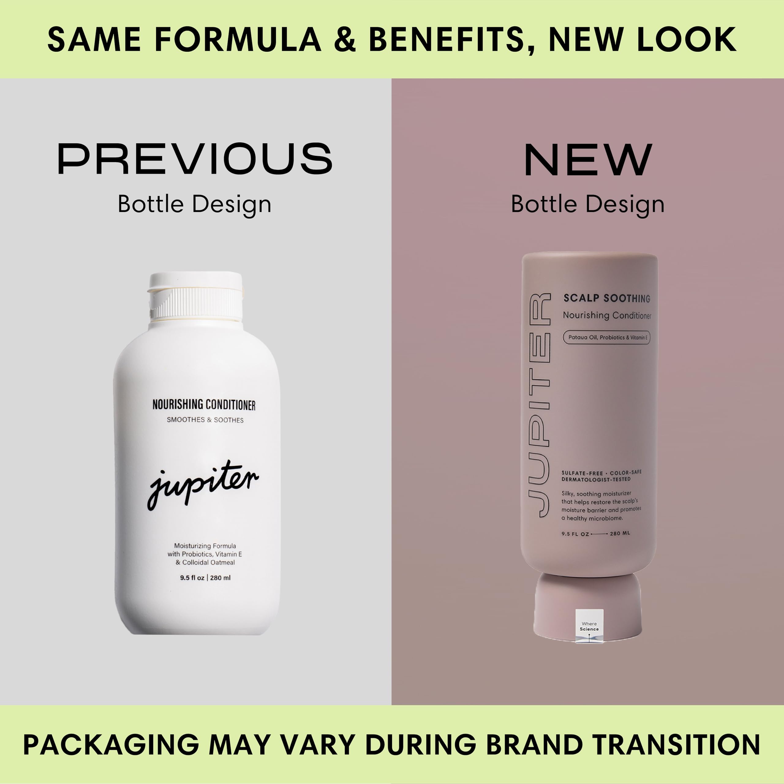 Jupiter Nourishing Conditioner creamy texture close-up for detangling.