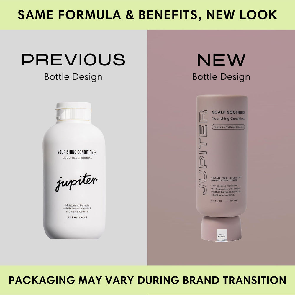 Jupiter Nourishing Conditioner creamy texture close-up for detangling.