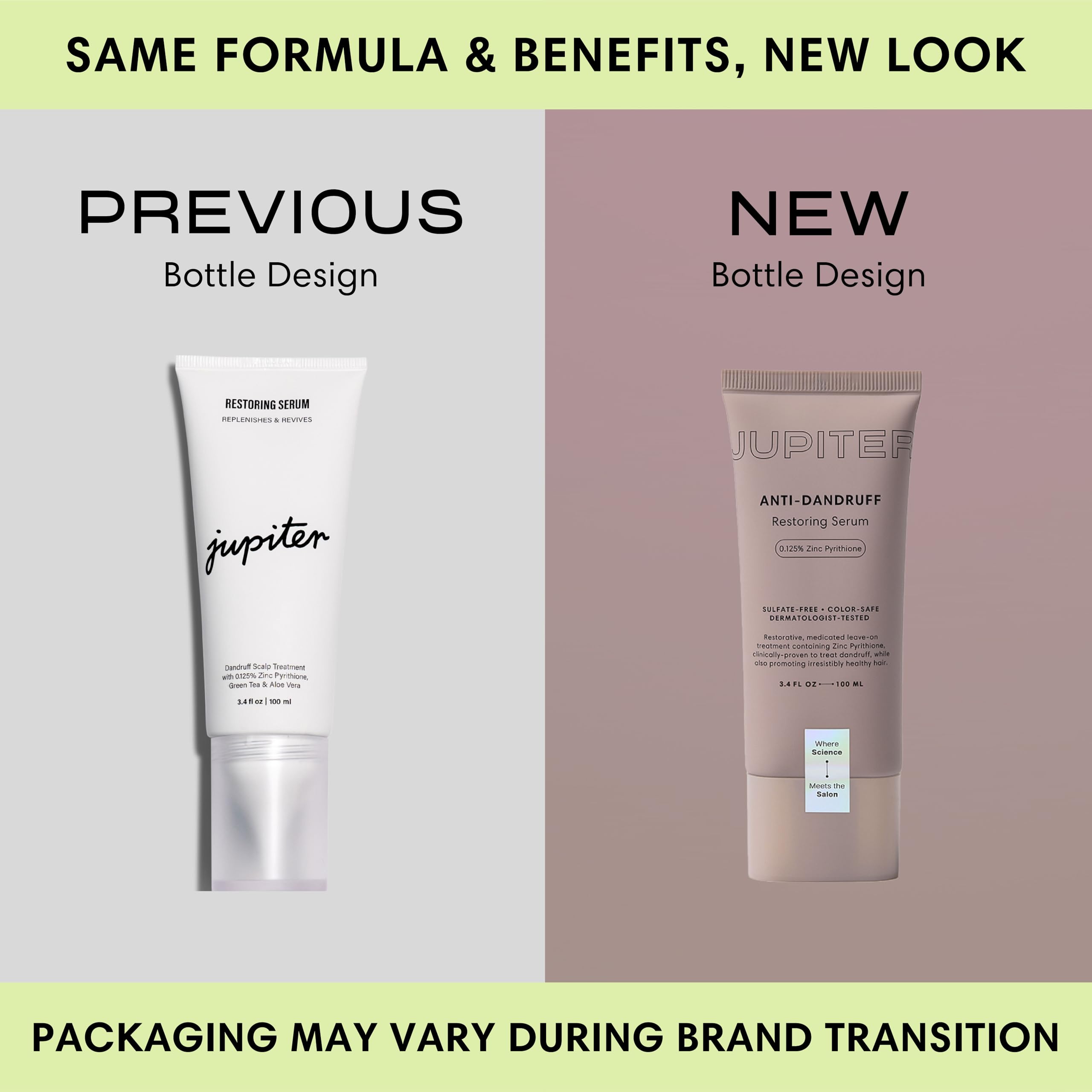 Jupiter Restoring Scalp Serum applied to scalp for relief.