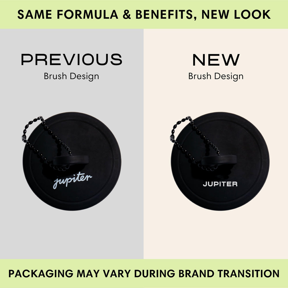 Jupiter scalp exfoliator dry-use demonstrates flake lifting and scalp stimulation before shampooing