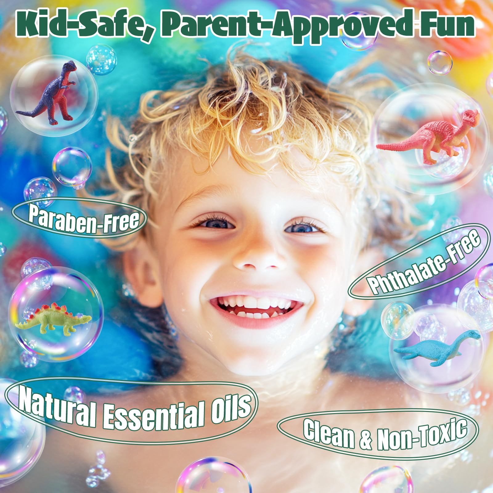 JuraFizz no mess easy cleanup leaves no sticky residue after baths