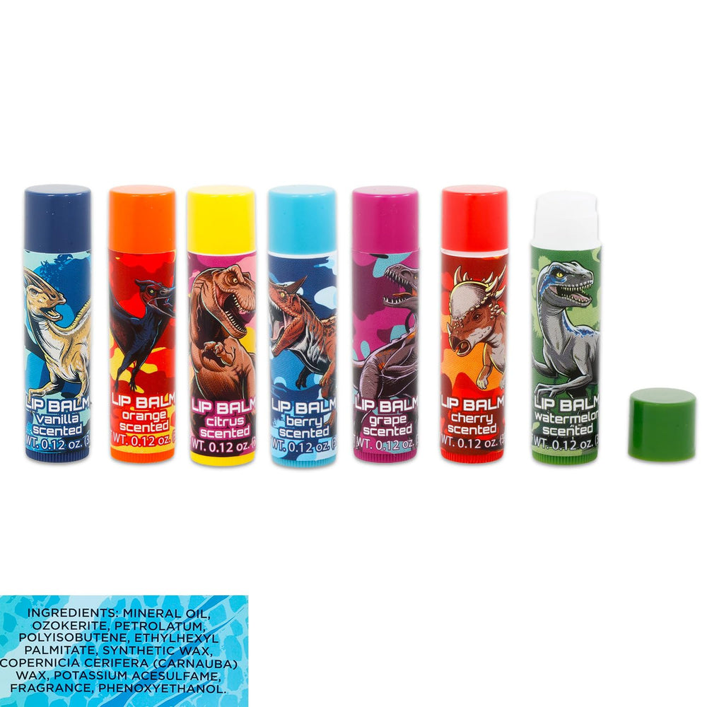 Jurassic World sticker set and Rex-Man hanger boost gift packaging and take-home fun.