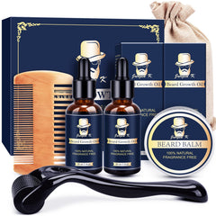 Jurgen K beard growth kit two pack oil bottles for convenient daily use