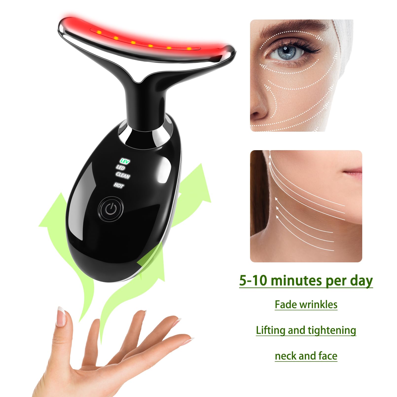 JURP contouring device close-up emphasizing lifting and smoothing effect.