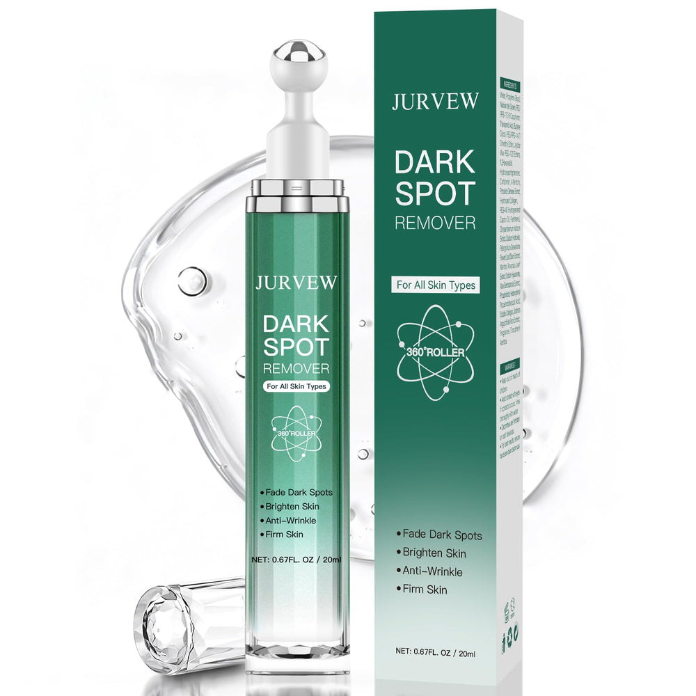 JURVEW 360° roller applies the dark spot remover for targeted correction.