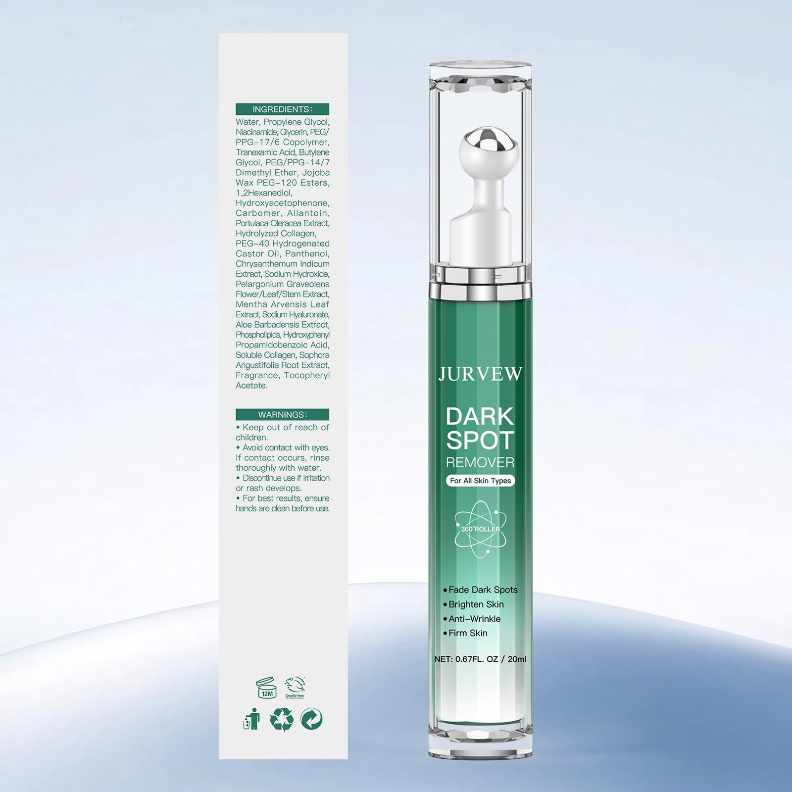 JURVEW natural non-greasy formula suggests light finish for daily use.