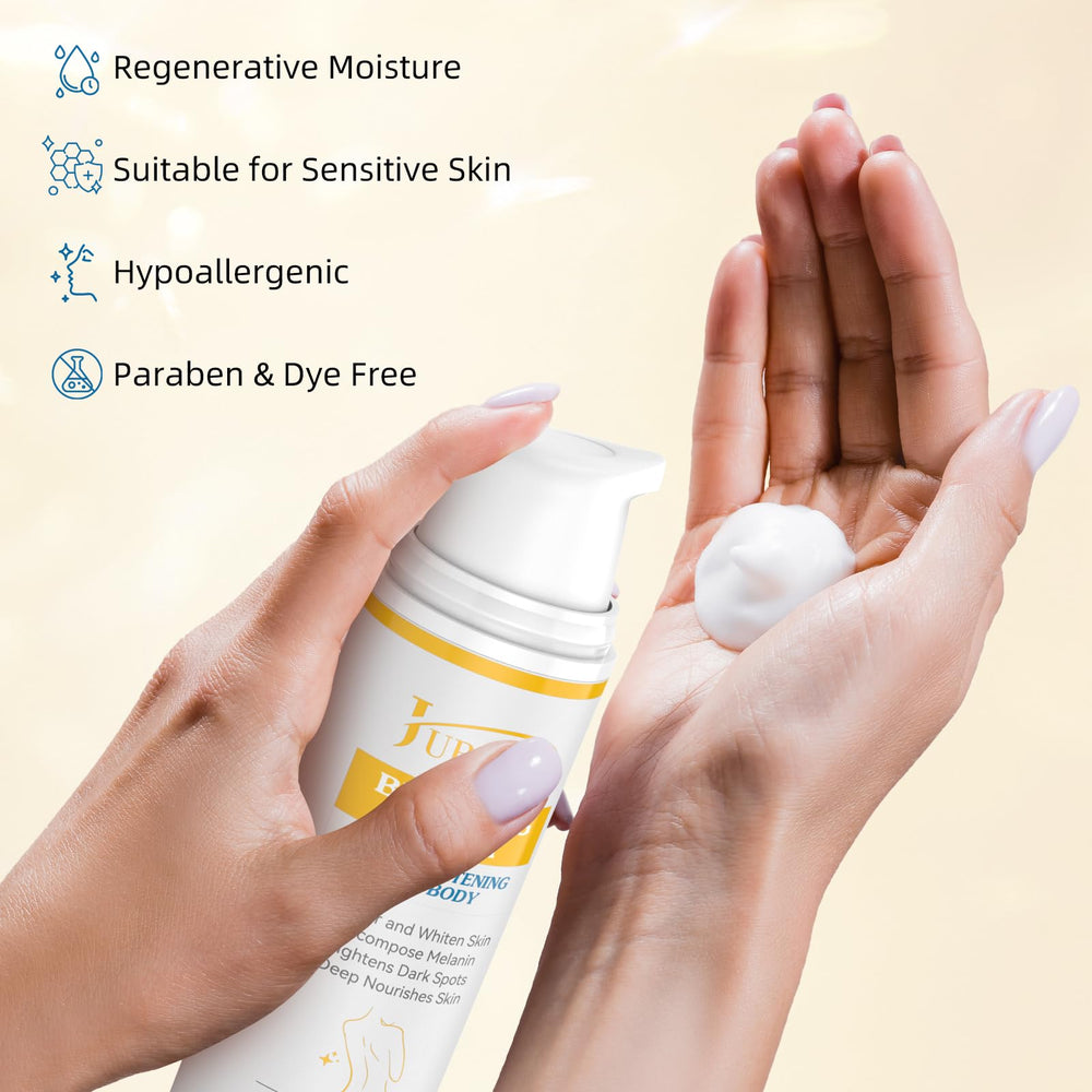 JURVEW formula targets elbows and knees for balanced tone.